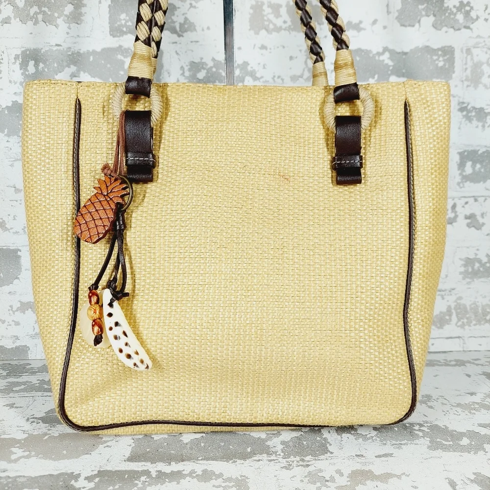 NINE WEST Cream & Brown Casual Accessories Shoulder Strap Bag 0917